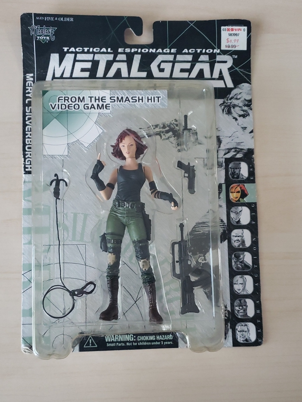 Metal Gear Meryl Silverburgh Action Figure - Green & Black Outfit